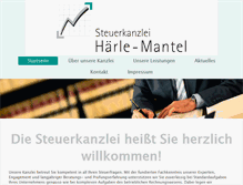 Tablet Screenshot of haerle-mantel.de